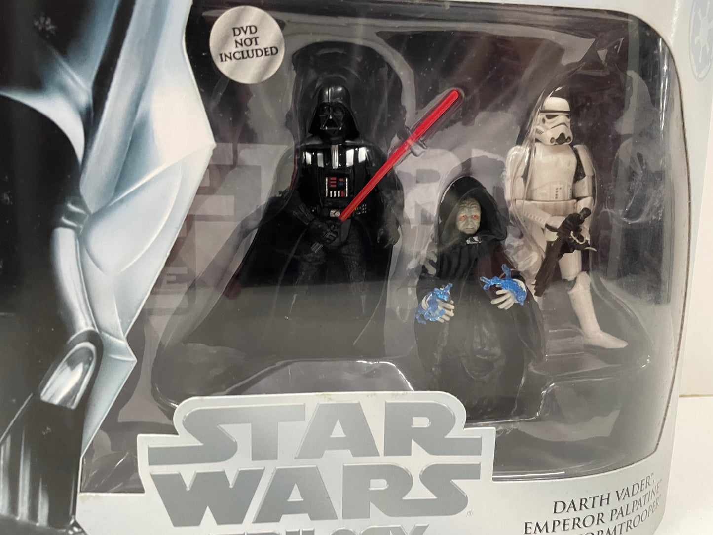 Return of the Jedi Darth Vader, Stormtrooper & Emperor Palpatine Figure DVD Set, Hasbro 2004