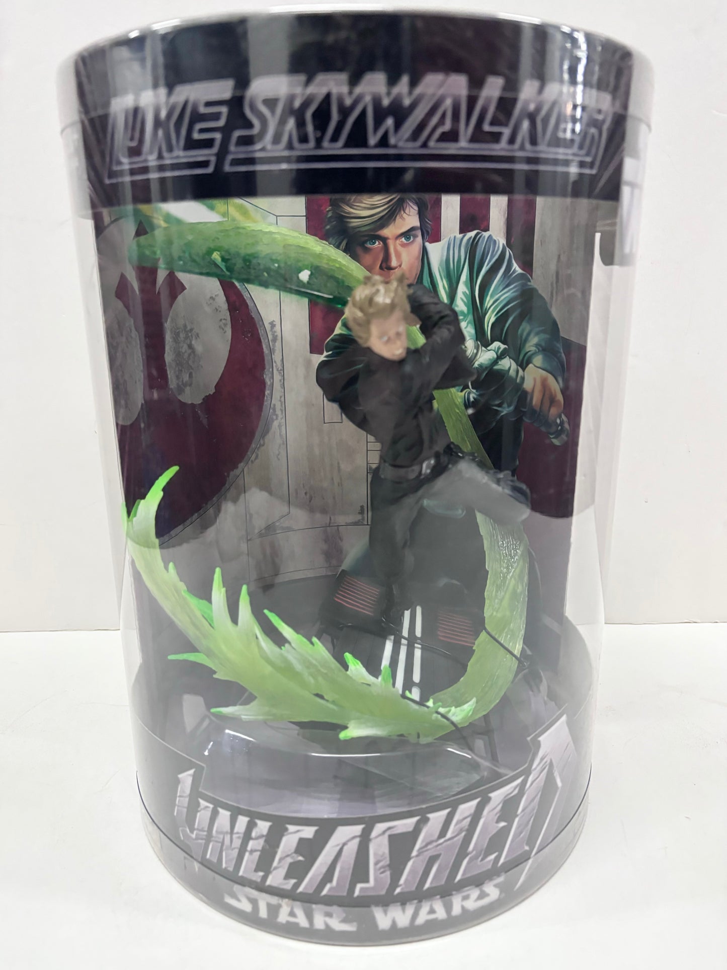 Unleashed Jedi Luke Skywalker Deluxe Sculpture, Hasbro 2006