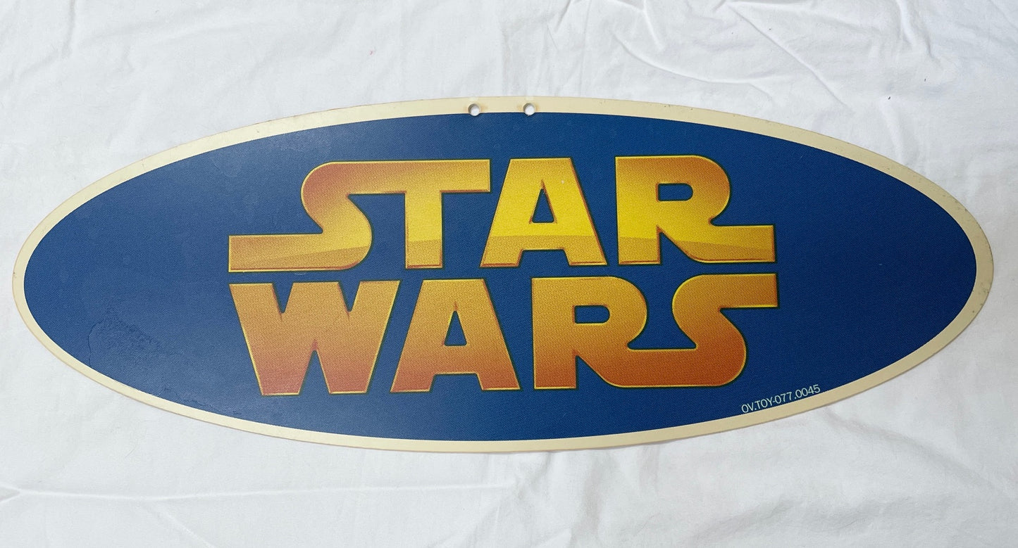 Hasbro Star Wars 17x6 Walmart Store Hanger Display Sign, 2008