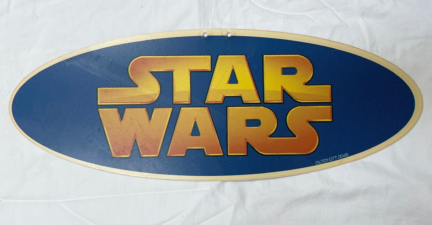 Hasbro Star Wars 17x6 Walmart Store Hanger Display Sign, 2008