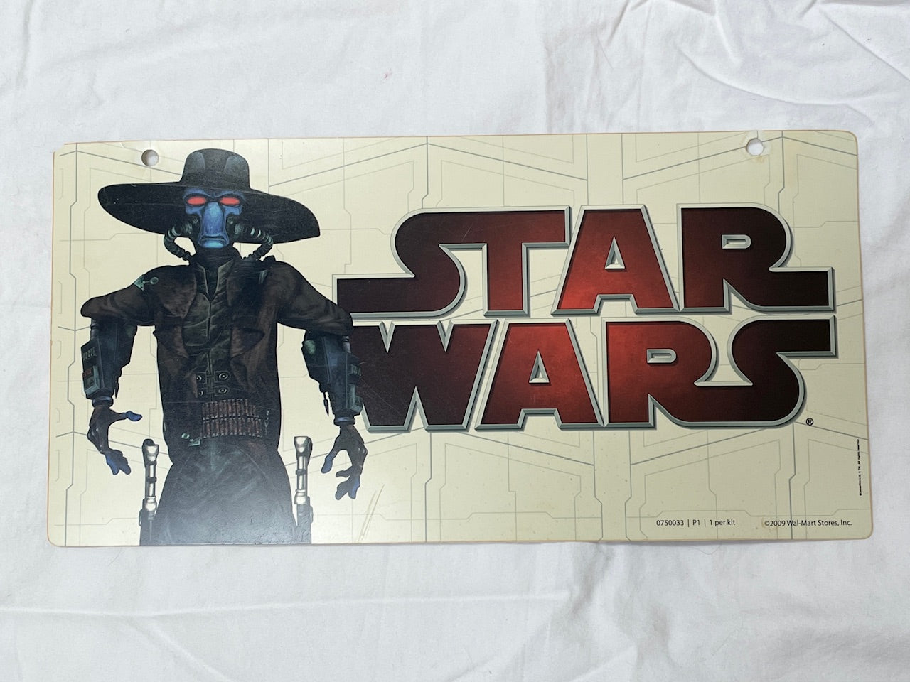 Hasbro Star Wars 12x6 Cad Bane Store Hanger Display Sign, Clone Wars 2008