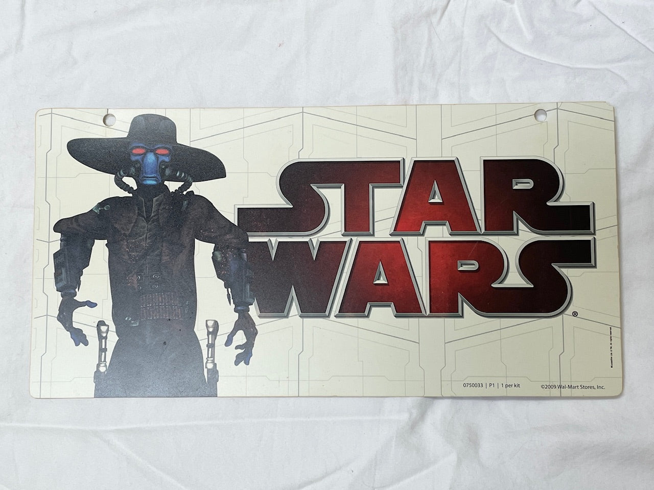 Hasbro Star Wars 12x6 Cad Bane Store Hanger Display Sign, Clone Wars 2008