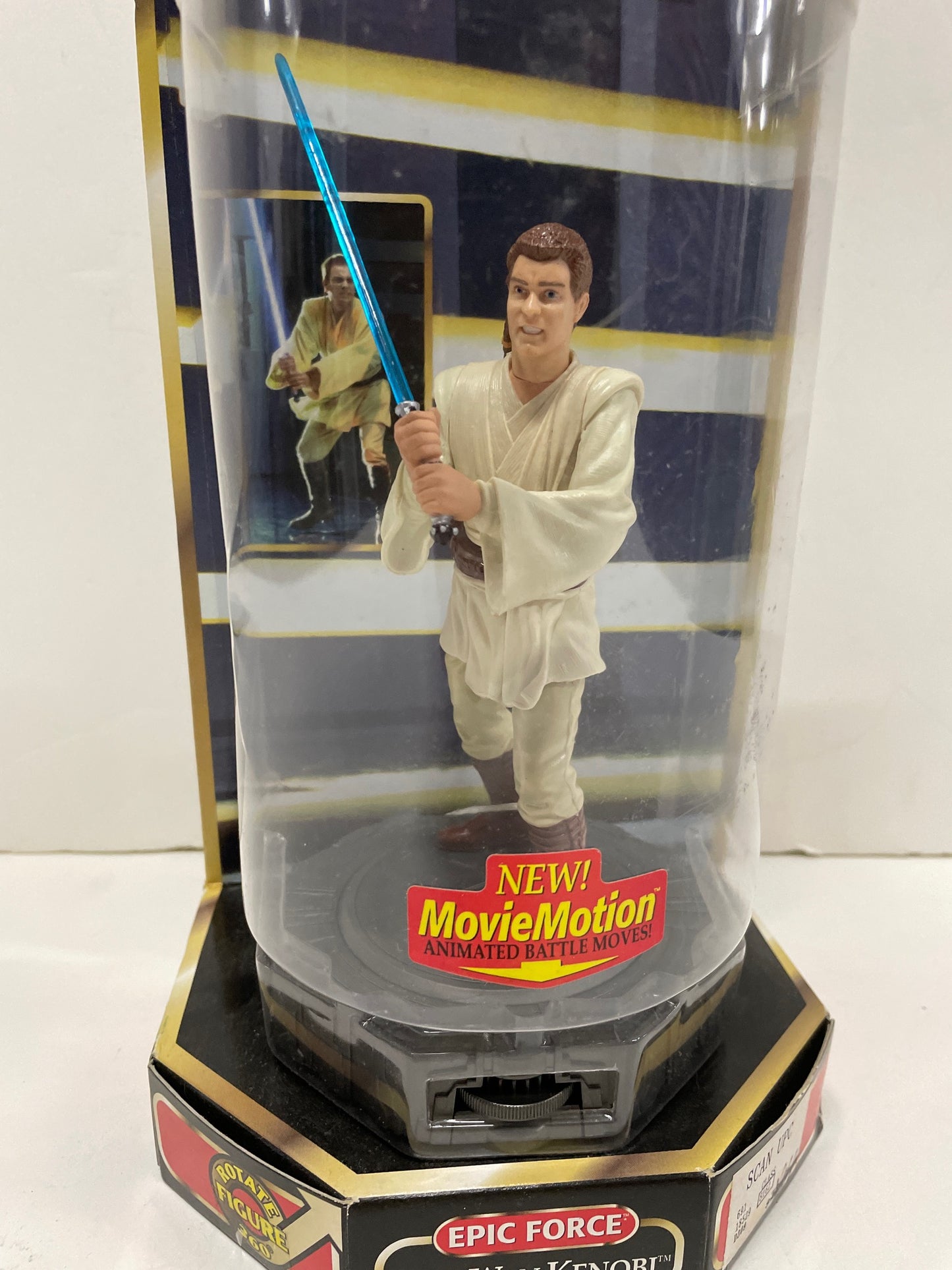 Epic Force Episode 1 Obi Wan Kenobi Rotating 360 Figure, Kenner 1999