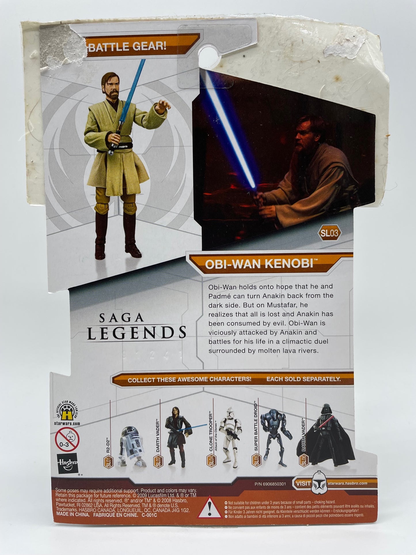 Saga Legends Obi Wan Kenobi SL03 Hasbro 2009, Original