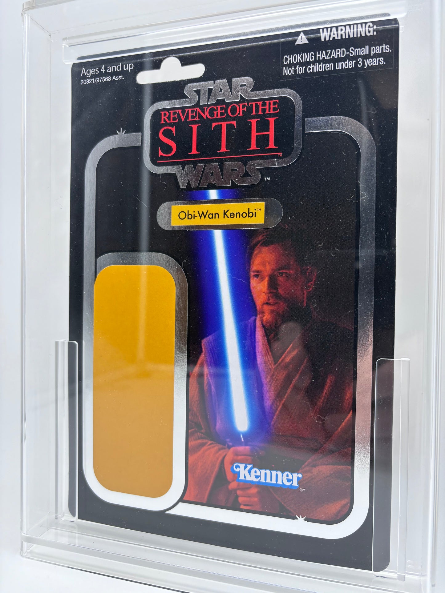 SDCC 2010 Revenge of the Sith VC16 Obi-Wan Kenobi Foil Proof Card, Acrylic Case