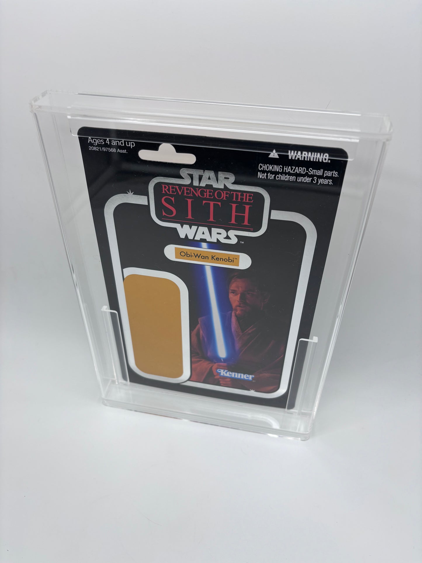 SDCC 2010 Revenge of the Sith VC16 Obi-Wan Kenobi Foil Proof Card, Acrylic Case