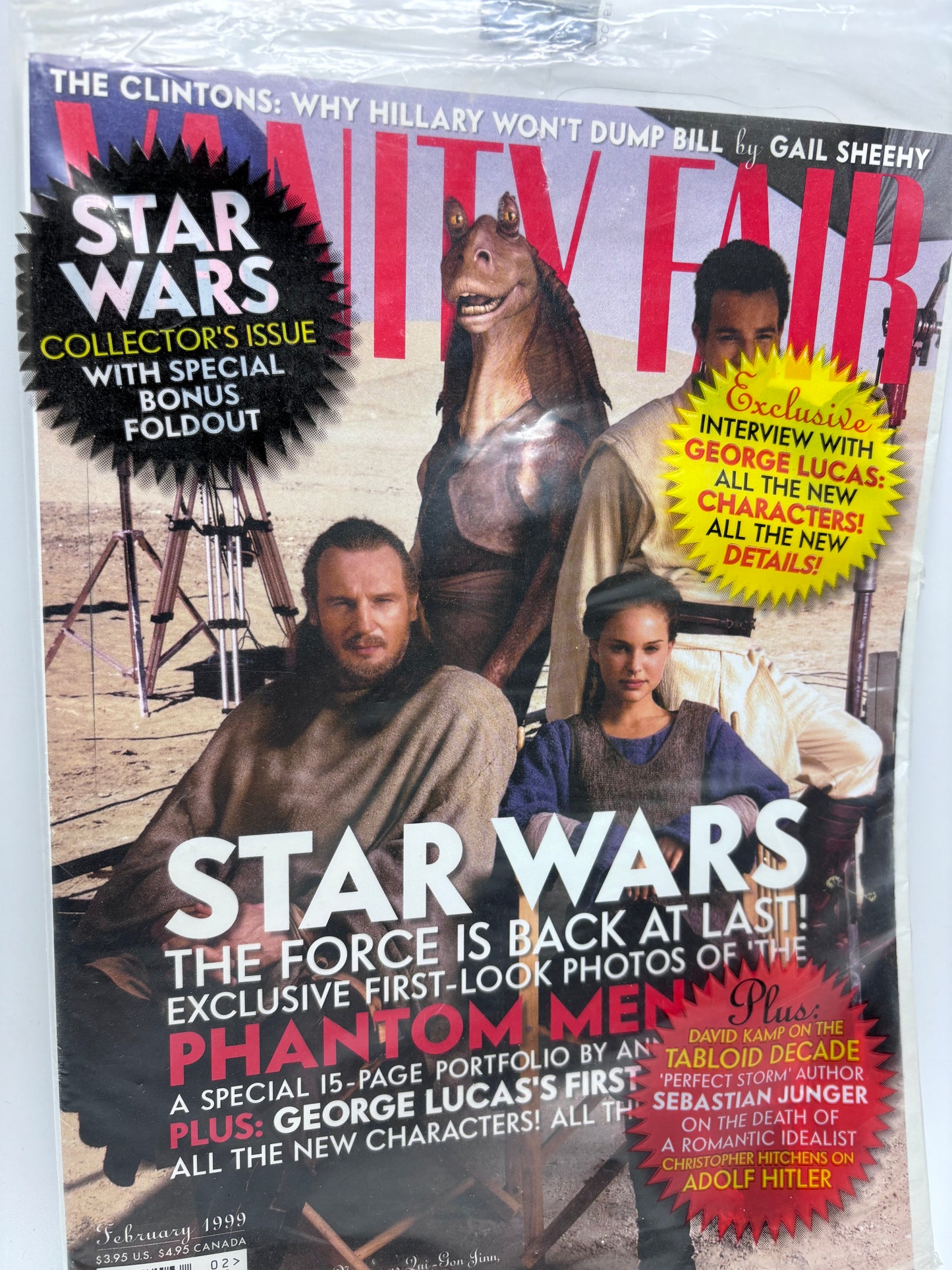 Vanity Fair Phantom Menace Collectors Issue February 1999, Sealed