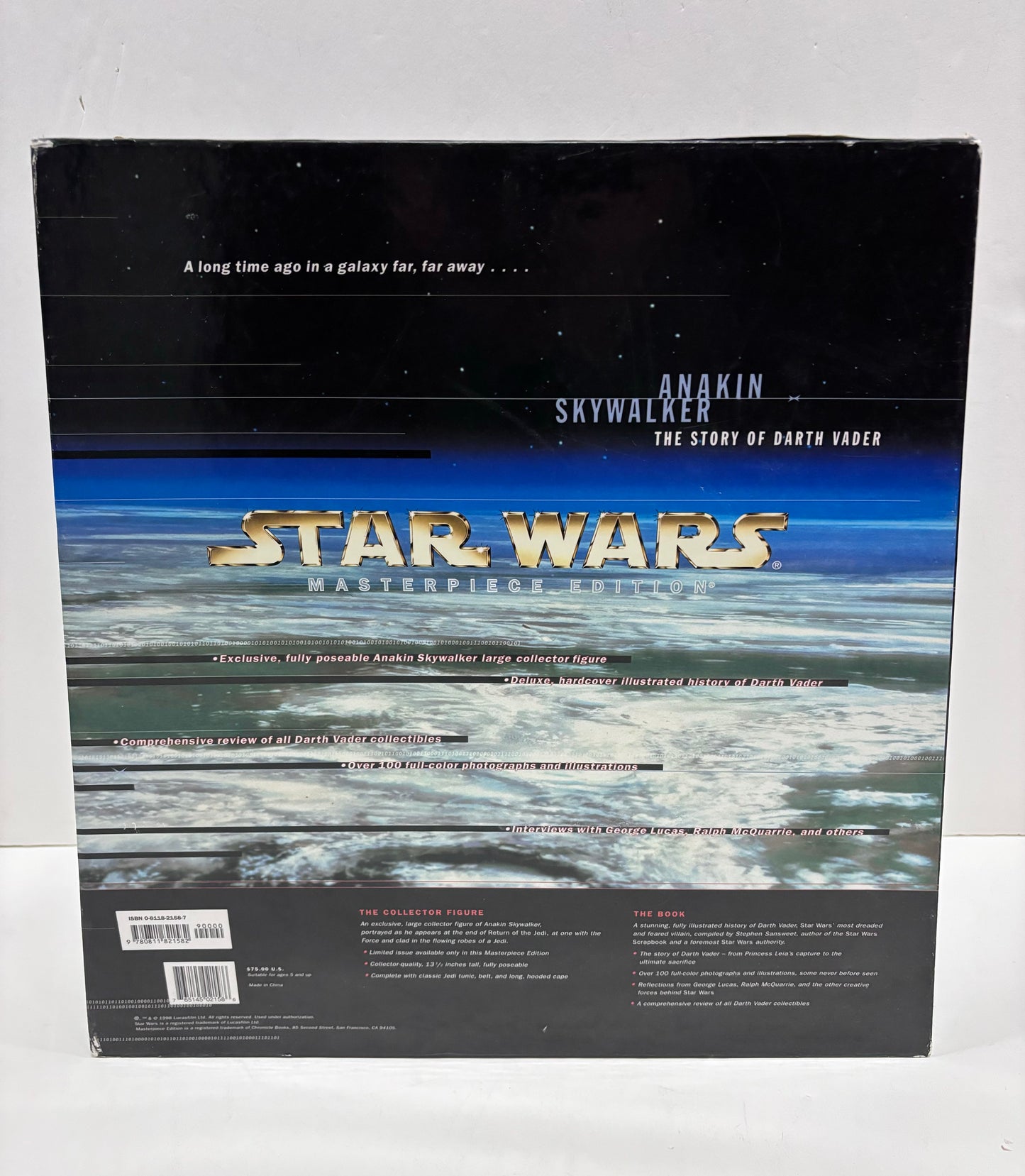 Anakin Skywalker Masterpiece 12" Figure, Hasbro 1998 No Book