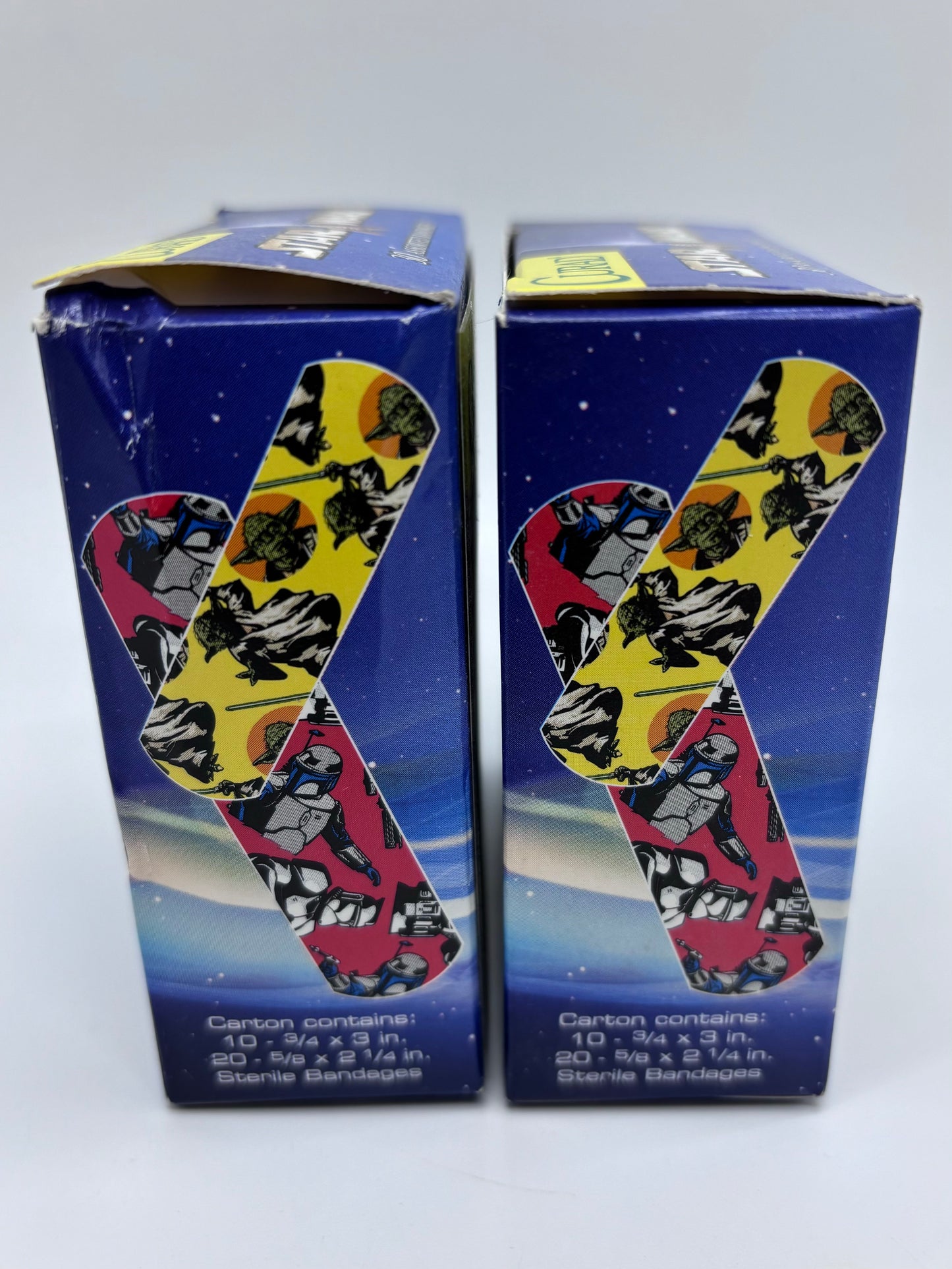 Attack of the Clones Curad Collectible Bandages Lot of 2 Boxes, Sealed