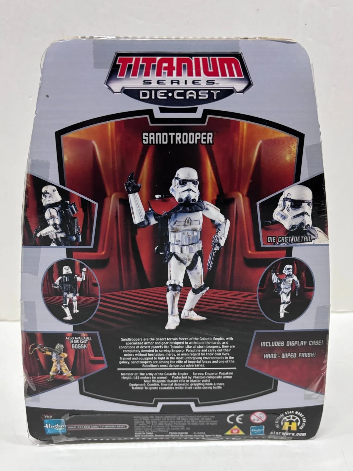 Titanium Series Sandtrooper Ultra Die Cast Figure, 2006 Galoob