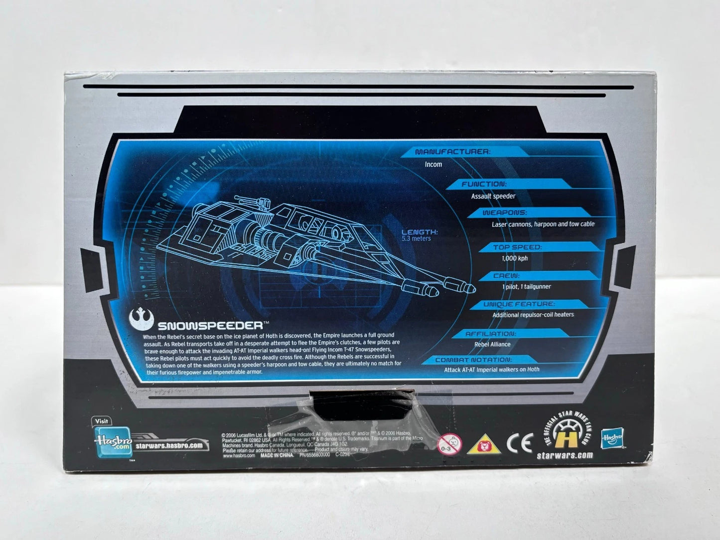 Titanium Series Snowspeeder Ultra Die Cast, 2005 Galoob Micro Machines