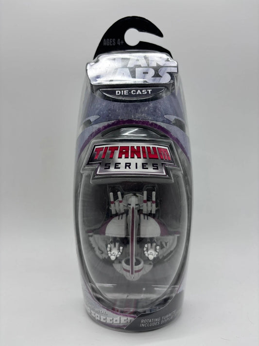Titanium Series Swamp Speeder Ship, Die Cast Vehicle 2005 Galoob