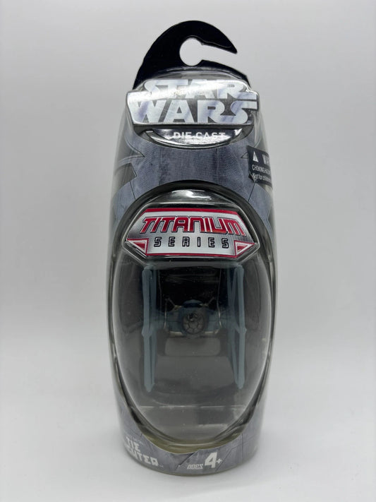Titanium Series Tie Fighter (Grey) Die Cast, 2004 Micro Machines