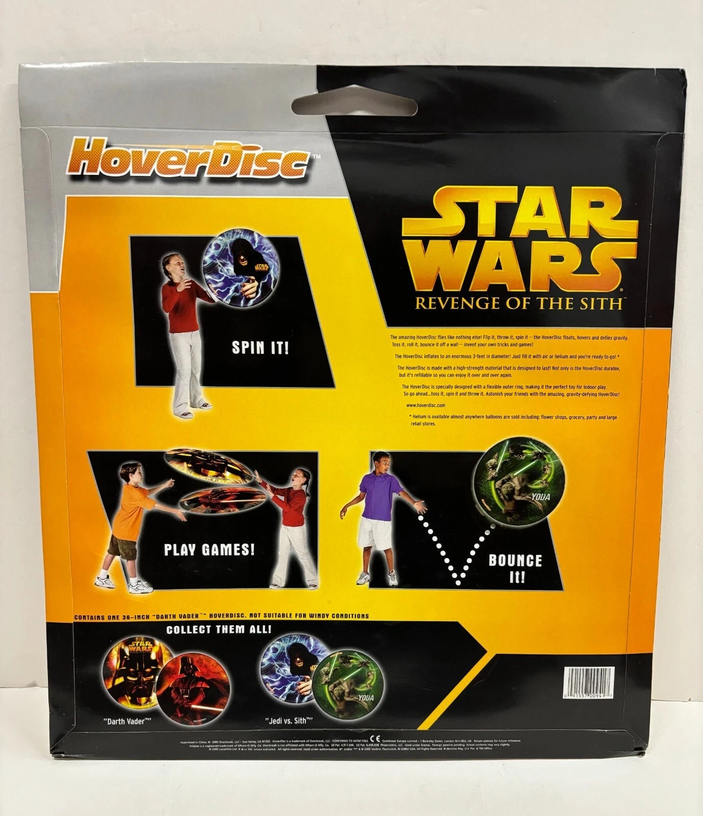 Revenge of the Sith Trick 3ft HoverDisk Darth Vader, 2005