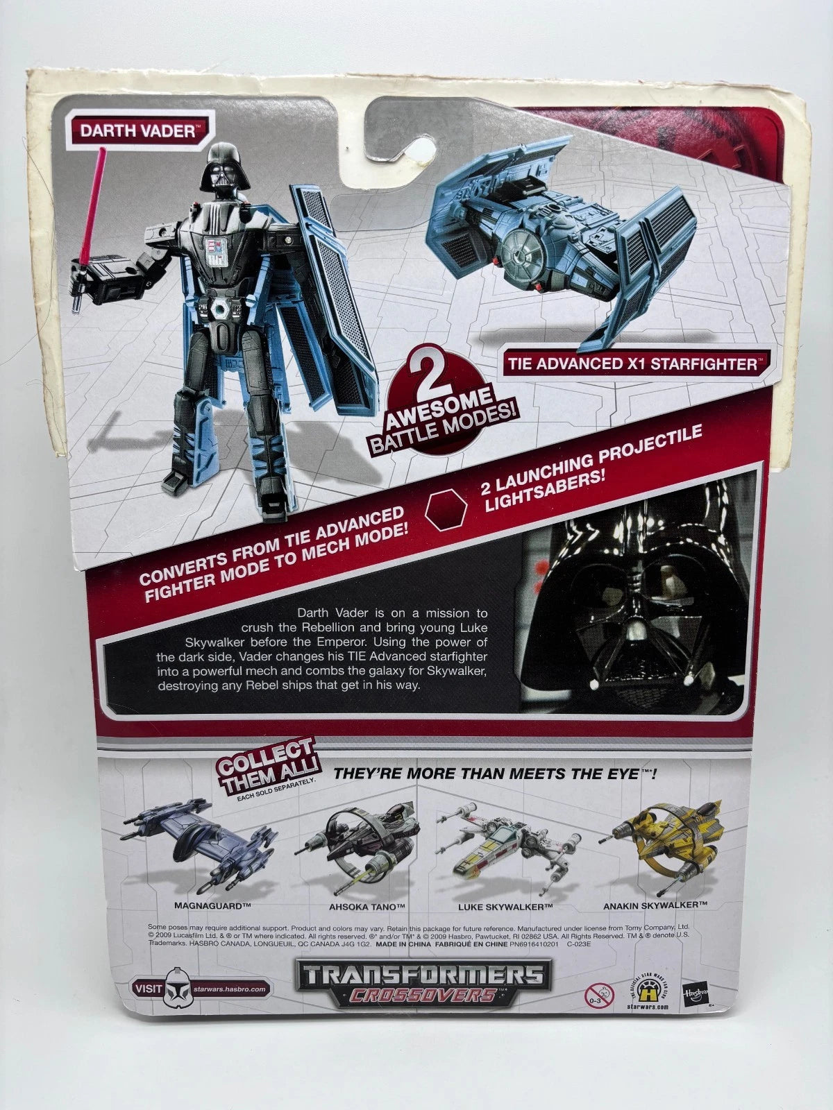 Transformers Crossovers Darth Vader & Tie Advanced X1, Hasbro 2010