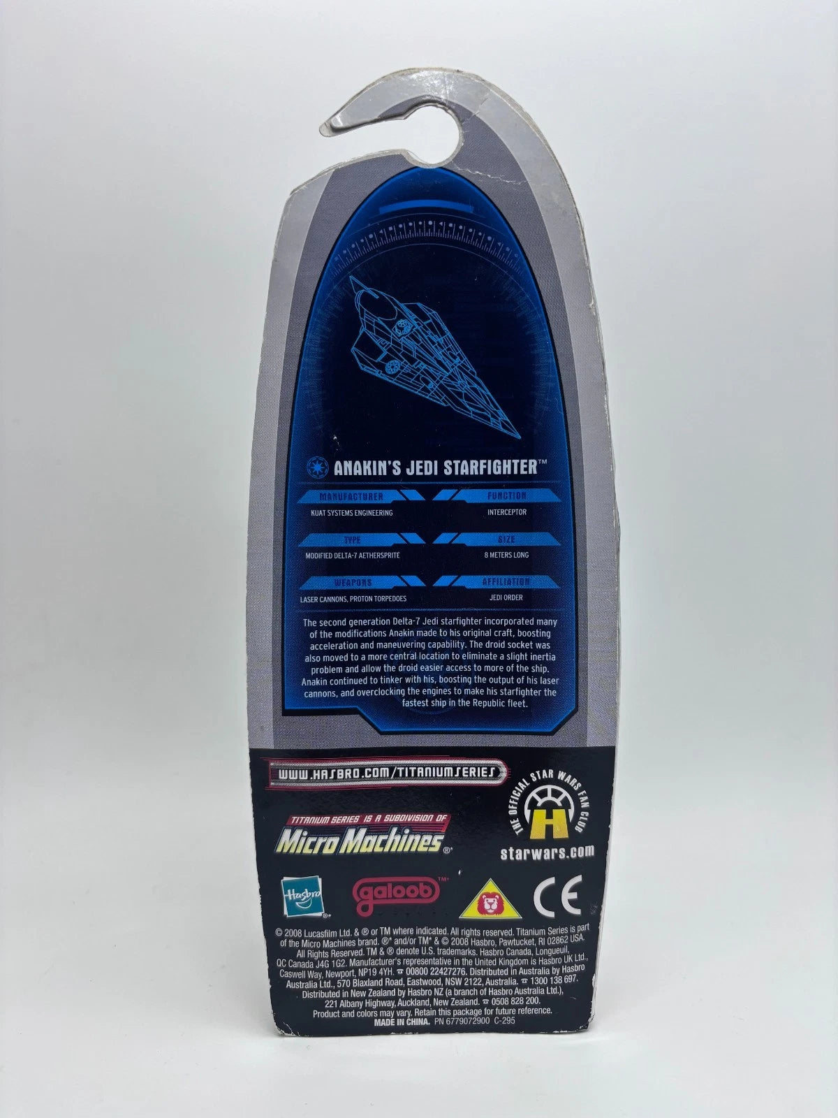 Titanium Series Anakin's Jedi Starfighter Die Cast Ship, 2008