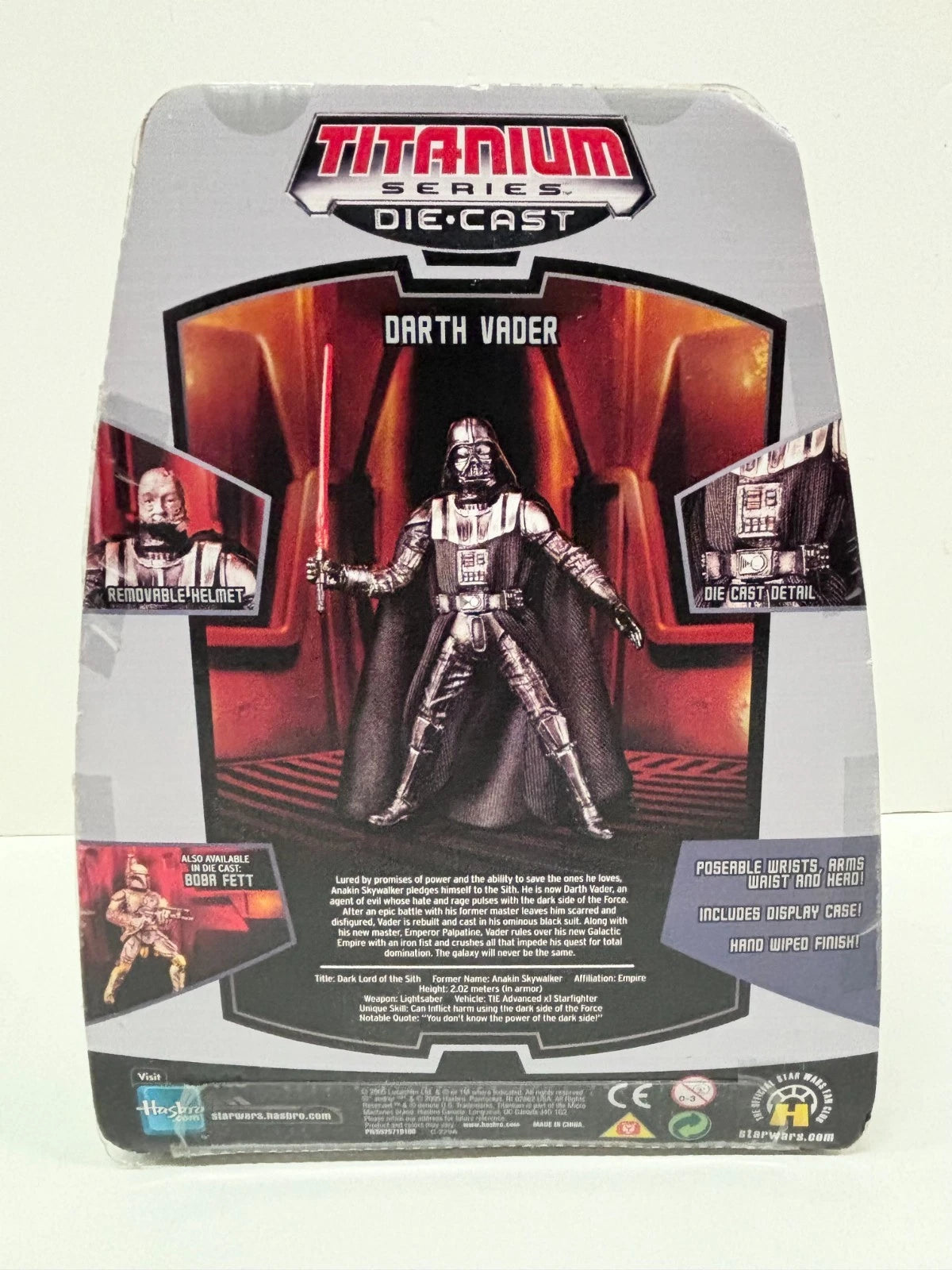 Titanium Series Darth Vader Ultra Die Cast Figure, 2006 Galoob