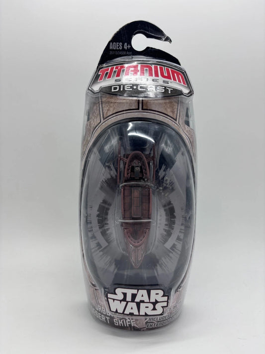Titanium Series Jabba Desert Skiff Die Cast Ship, 2007 Micro Machines