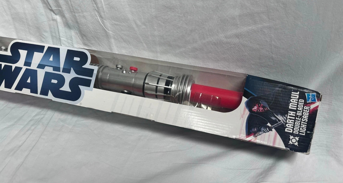 Darth Maul 5ft Electronic Double Sided Lightsaber, Hasbro New