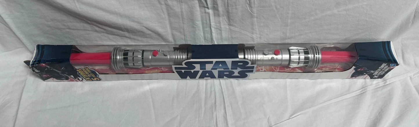 Darth Maul 5ft Electronic Double Sided Lightsaber, Hasbro New