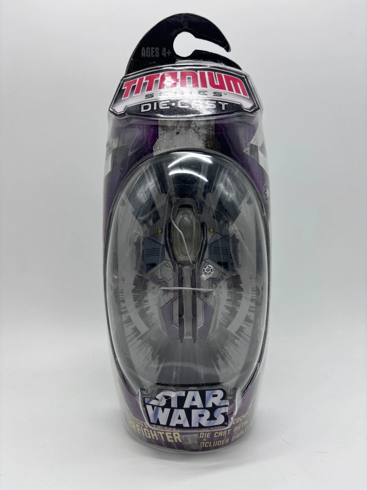 Titanium Series Mace Windu Jedi Starfighter Die Cast Ship, 2006 Galoob