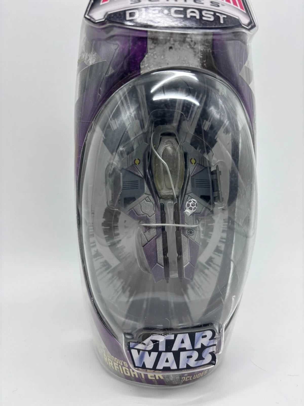 Titanium Series Mace Windu Jedi Starfighter Die Cast Ship, 2006 Galoob