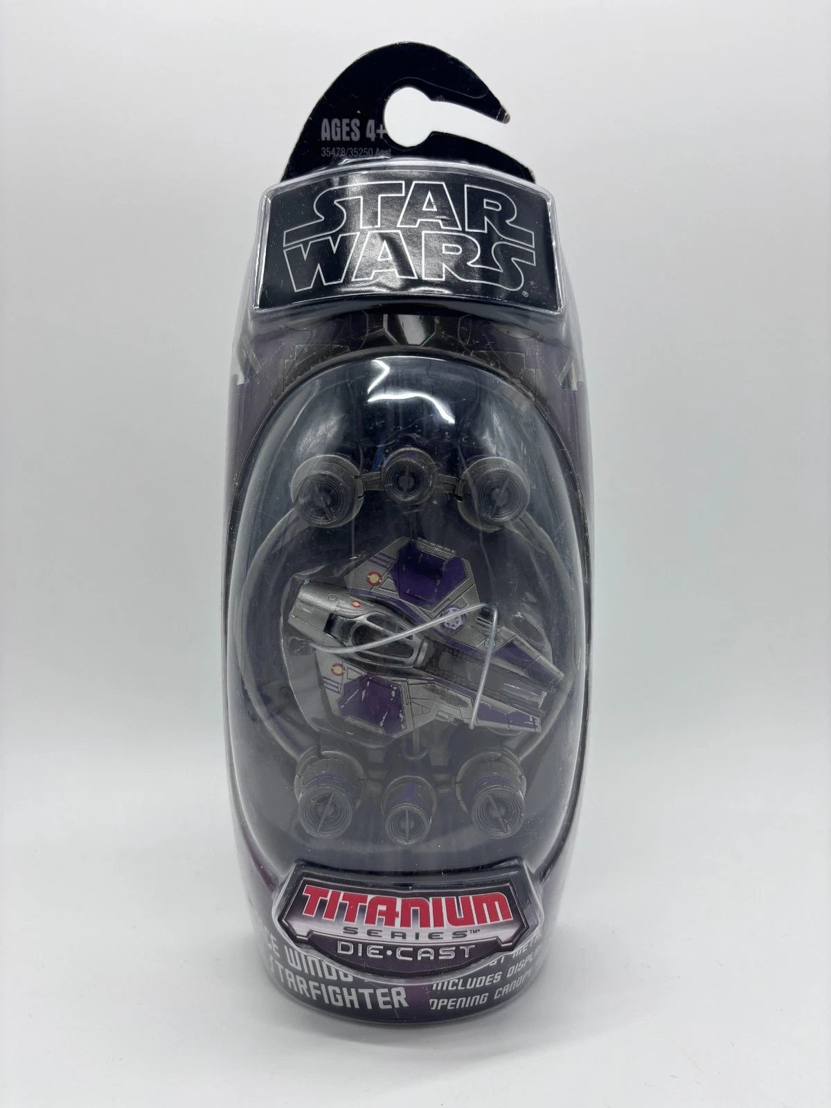 Titanium Series Mace Windu Starfighter Hyperspace Ring Die Cast Ship