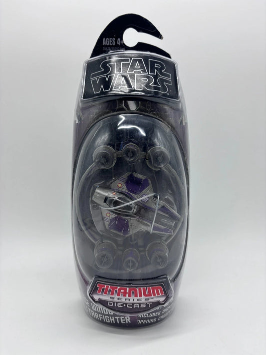 Titanium Series Mace Windu Starfighter Hyperspace Ring Die Cast Ship