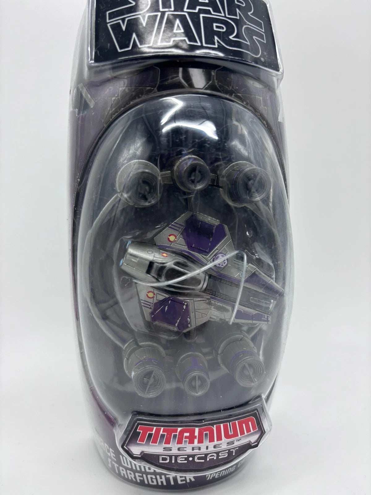 Titanium Series Mace Windu Starfighter Hyperspace Ring Die Cast Ship