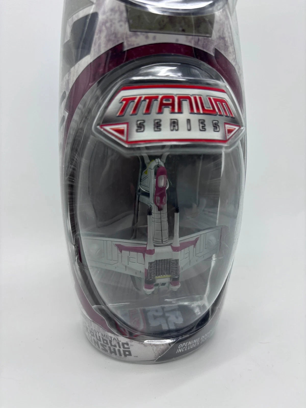 Titanium Series Republic Gunship Red/White Ship, Die Cast 2005