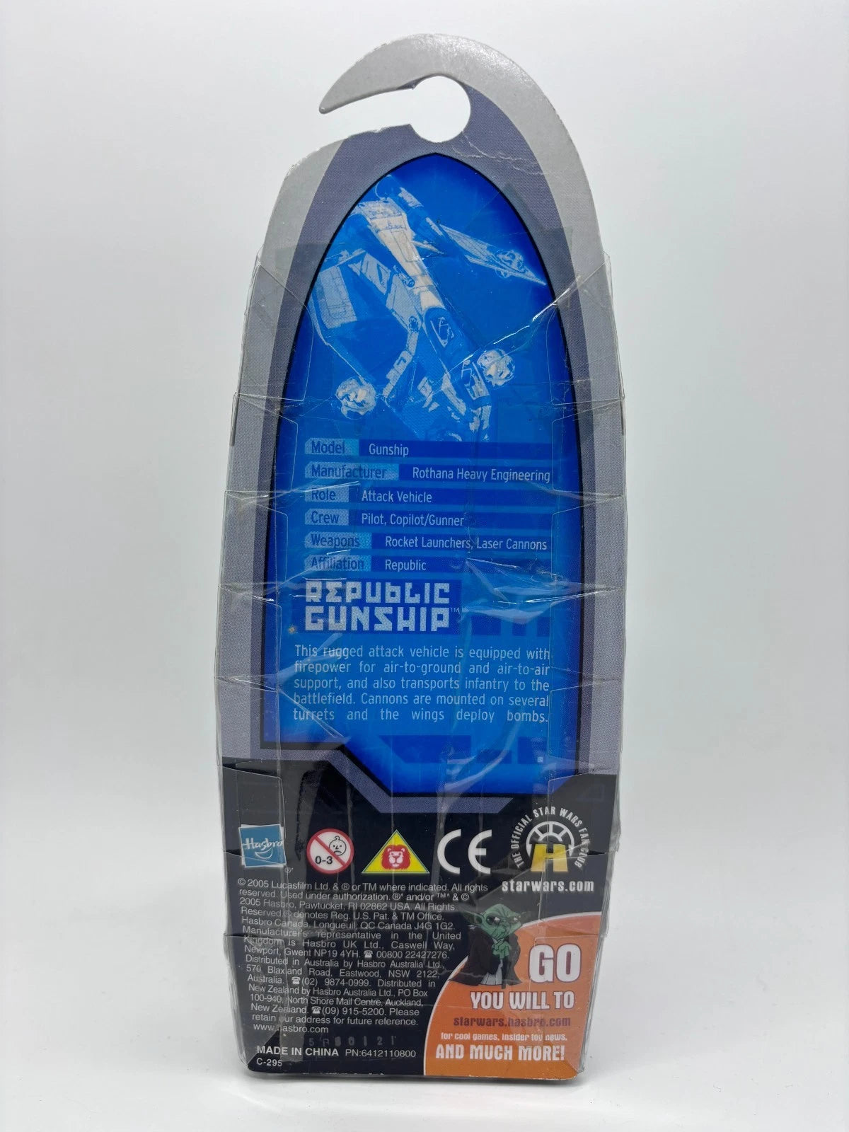 Titanium Series Republic Gunship Red/White Ship, Die Cast 2005
