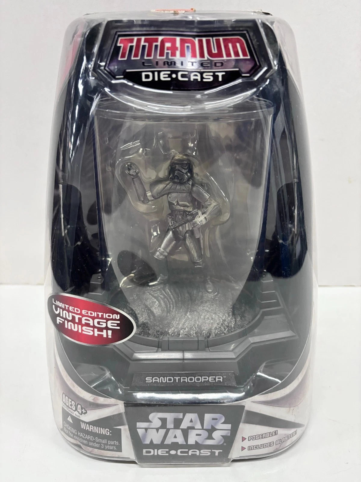 Titanium Series Sandtrooper Silver Ultra Die Cast Figure, 2006 Galoob