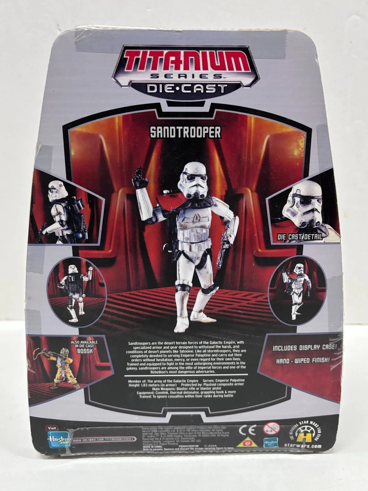 Titanium Series Sandtrooper Silver Ultra Die Cast Figure, 2006 Galoob