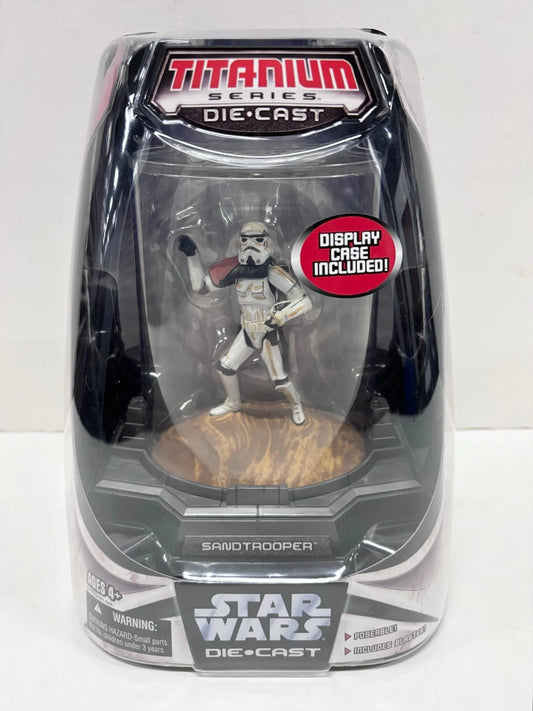 Titanium Series Sandtrooper Ultra Die Cast Figure, 2006 Galoob