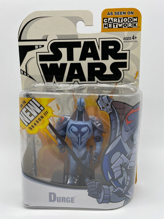 Clone Wars Cartoon Network Durge Figure, Hasbro 2005