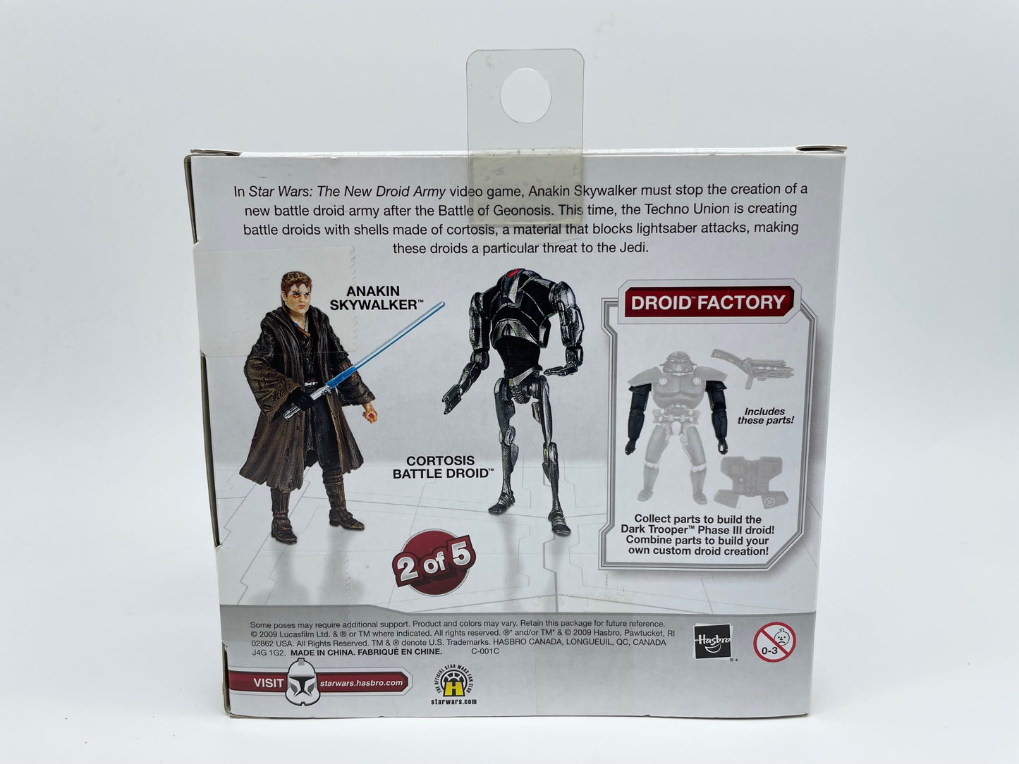 Legacy Collection Anakin & Cortoss Battle Droid Action Figure Set, Hasbro 2009