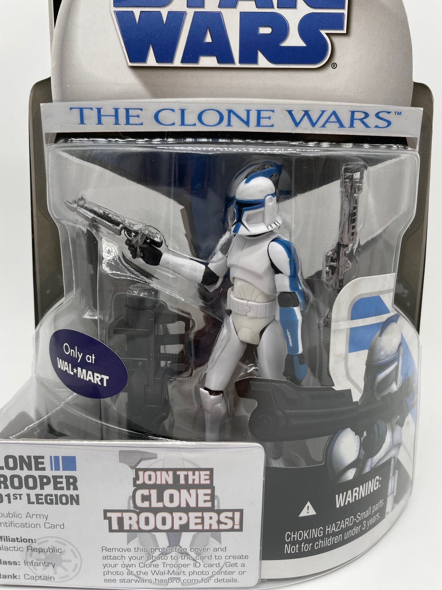 Clone Wars 501st Legion Clone Trooper Figure, Hasbro 2008