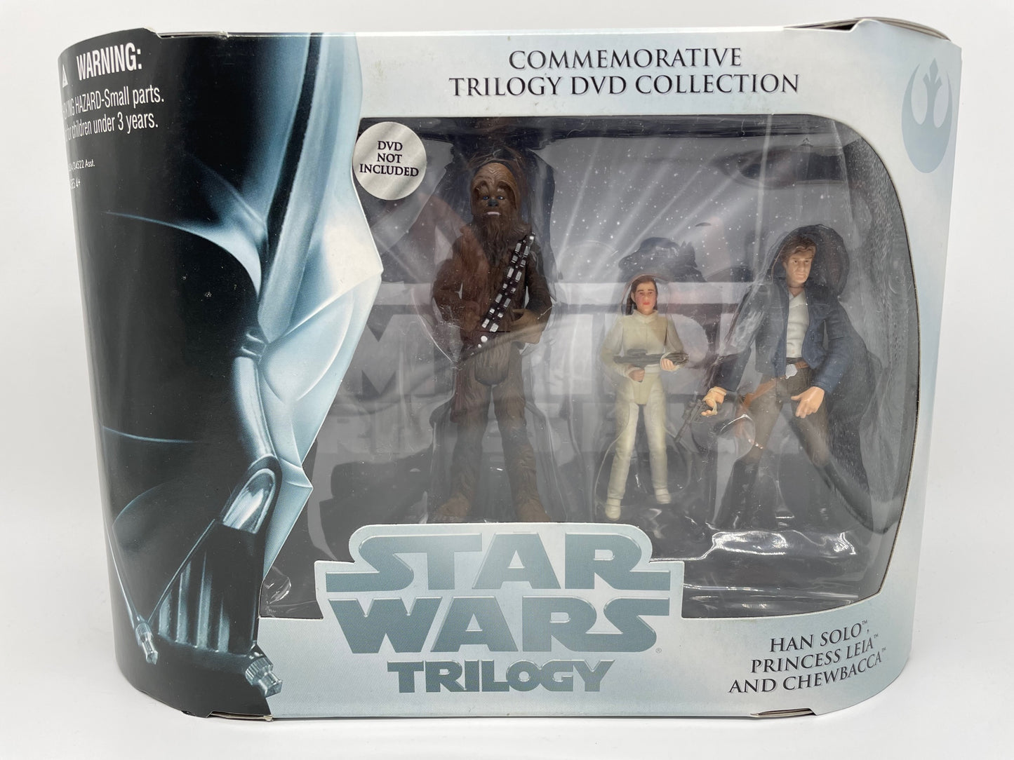 Empire Strikes Back Chewbacca, Leia & Han Solo Figure DVD Set, Hasbro 2004