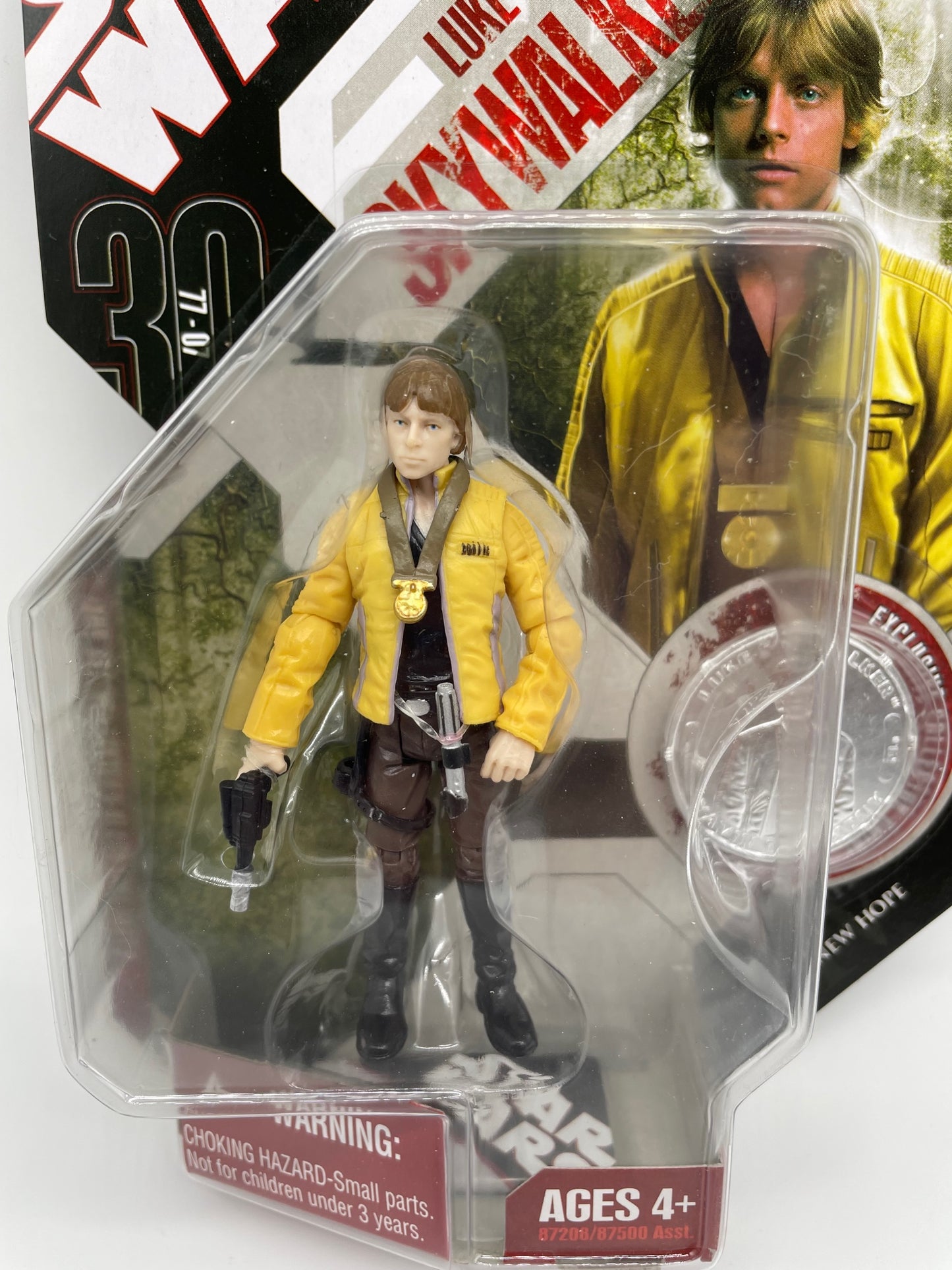 30th Anniversary Luke Skywalker (Silver Coin) Figure, Hasbro 2007